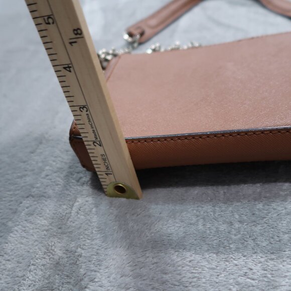 Guess Crossbody Bag Brown Faux Leather Purse with Removable Chain Strap Clutch - Picture 13 of 14